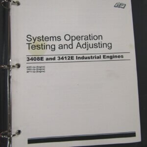 Caterpillar 3408E/3412E Industrial Engine Service Repair Manual 4CR1-up/7PR1-up/BFT1-up