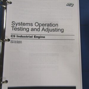 Caterpillar C9 Industrial Engine Service and Repair Manual JSC1-up/JLW1-up