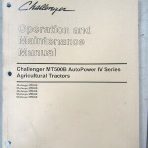Caterpillar Challenger MT500B Auto Power IV Series Agricultural Tractors Operation and Maintenance Manual