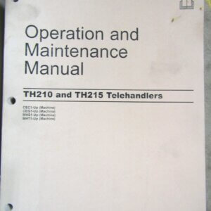 Caterpillar TH210/TH215 Telehandlers Operation and Maintenance Manual