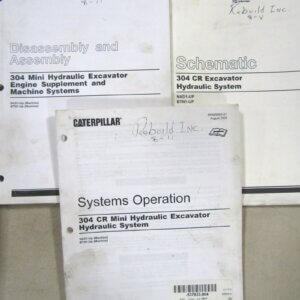 Caterpillar 304 CR Mini Hydraulic Excavator Manuals NAD1-up/BTN1-up