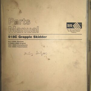 Caterpillar 518C Grapple Skidder Parts Manual 9HJ1-99999