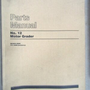 Caterpillar No. 12 Motor Grader Parts Manual 9K2854-999