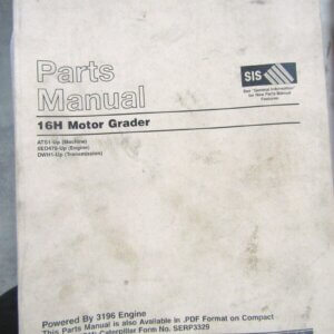 Caterpillar 16H Motor Grader Parts Manual ATS1-up