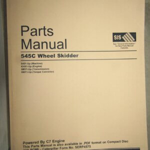 Caterpillar 545 C Wheel Loader Parts Manual 5451-up
