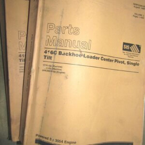 Caterpillar 416 C Backhoe Loader Center Pivot/Single Tilt Parts Manual Complete Set 1BR1-up/5YN1-up