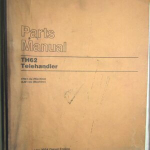 Caterpillar TH62 Telehandler Parts Manual 4TM1-up/3LN1-up