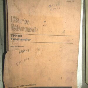 Caterpillar TH103 Telehandler Parts Manual 3PN1-up