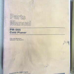 Caterpillar PM-565 Cold Planer Parts Manual 3TK1-up