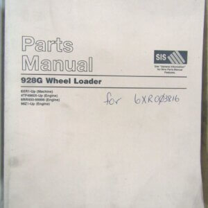 Caterpillar 928G Wheel Loader Parts Manual 6XR1-up