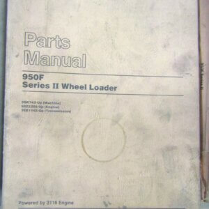Caterpillar 950 F Series II Wheel Loader Parts Manual 5SK743-up