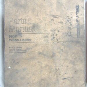Caterpillar 980F Wheel Loader Parts Manual 8CJ1-up