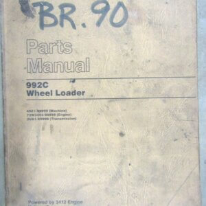Caterpillar 992C Wheel Loader Parts Manual 49Z1-99999 Volume II