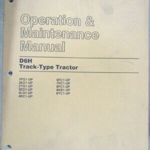 Caterpillar D6H Track-Type Tractor Operation and Maintenance Manual