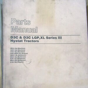 Caterpillar D3C/D3C LGP, XL Series III Hystat Tractor Parts Manual