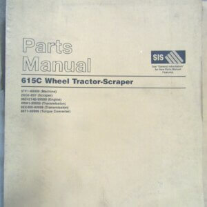 Caterpillar 615C Wheel Tractor/Scraper Parts Manual 5TF1-99999
