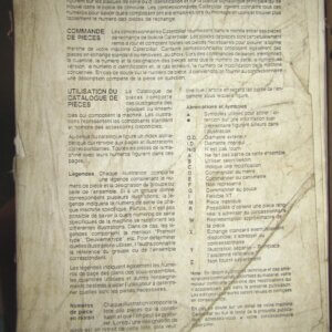 Caterpillar 623E Tractor/Scraper Parts Manual 6YF1-up/5SG1-up