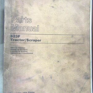 Caterpillar 623F Tractor/Scraper Parts Manual 6BK1-up/5SG480-up