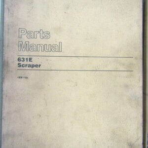 Caterpillar 631E Scraper Parts Manual 1BB1-up
