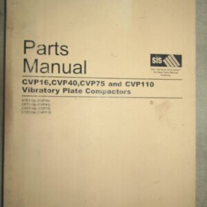 Caterpillar CVP16/CVP75/CVP110 Vibratory Plate Compactors Parts Manual