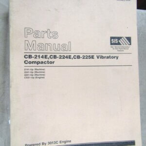 Caterpillar CB-214E/CB-224E/CB-225E Vibratory Compactor Parts Manual