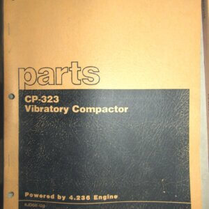 Caterpillar CP-323 Vibratory Compactor Parts Manual 6JD66-up