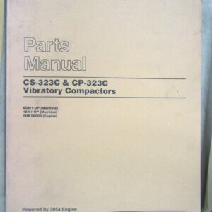 Caterpillar CS-323C/CP-323C Vibratory Compactor Parts Manual 6DM1-up/1EN1-up