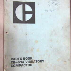 Caterpillar CB-614 Vibratory Compactor Parts Manual