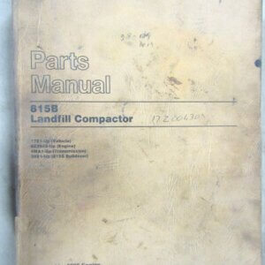 Caterpillar 815B Landfill Compactor Parts Manual 17Z1-up