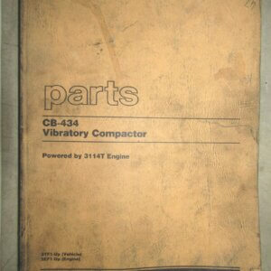 Caterpillar CB-434 Vibratory Compactor Parts Manual 3TF1-up
