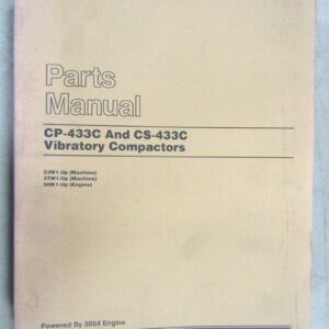 Caterpillar CP-433C/CS-433C Vibratory Compactor Parts Manual 2JM1-up/3TM1-up