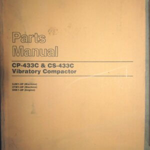 Caterpillar CP-433C/CS-433C Vibratory Compactor Parts Manual 2JM1-up/3TM1-up