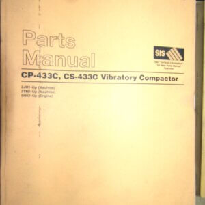 Caterpillar CP-433C/CS-433C Vibratory Compactor Parts Manual 2JM1-up/3TM1-up