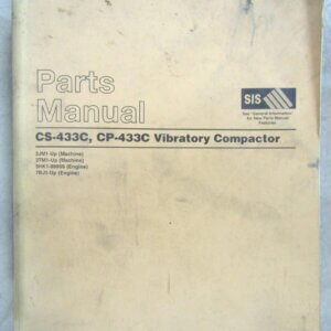 Caterpillar CS-433C/CP-433C Vibratory Compactor Parts Manual 2JM1-up/3TM1-up