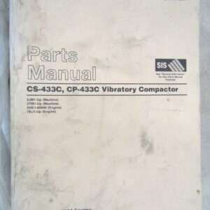 Caterpillar CS-433C/CP-433C Vibratory Compactor Parts Manual 2JM1-up/3TM1-up