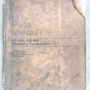 Caterpillar CP/CS- 563 Vibratory Compactor Parts Manual 1YJ1-up/8XF1-up