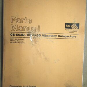Caterpillar CS/CP-563D Vibratory Compactor Parts Manual 9MW1-up/9ZW1-up