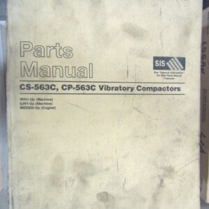Caterpillar CS/CP-563C Vibratory Compactor Parts Manual 4KN1-up/5JN1-up
