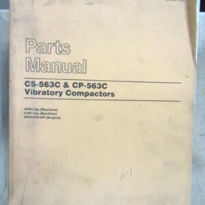 Caterpillar CS/CP-563C Vibratory Compactor Parts Manual 4KN1-up/5JN1-up