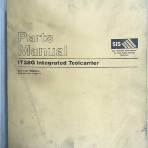 Caterpillar IT28G Integrated Tool Carrier Parts Manual 8CR1-up