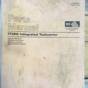 Caterpillar IT28G Integrated Tool Carrier Parts Manual Volume I and II