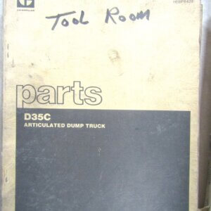 Caterpillar D35C Articulated Dump Truck Parts Manual 2GD1-up