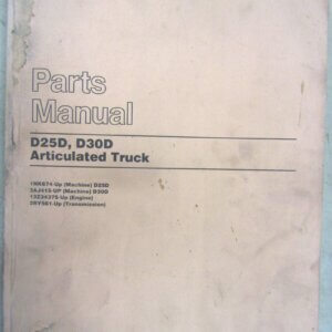 Caterpillar D25D/D30D Articulated Truck Parts Manual 1HK674-up/3AJ415-up