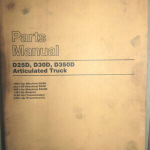 Caterpillar D25D/D30D/D35D Articulated Truck Parts Manual 1HK1-up/3A51-up/9RF1-up