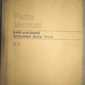 Caterpillar D40D/D400D Articulated Dump Truck Parts Manual 2JJ1-up/8TF1-up