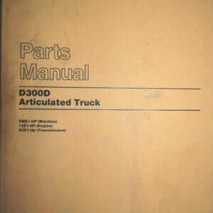 Caterpillar D300D Articulated Truck Parts Manual 5MG1-up