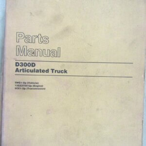 Caterpillar D300D Articulated Dump Truck Parts Manual 5MG1-up