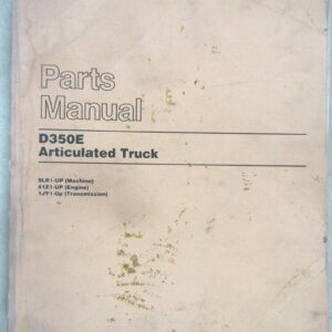 Caterpillar D350E Articulated Dump Truck Parts Manual 9LR1-up