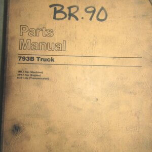 Caterpillar 793B Truck Parts Manual 1HL1-up