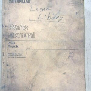 Caterpillar 793 Truck Parts Manual 3SJ1-up